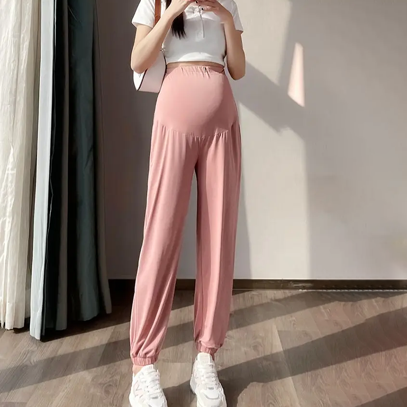 Ice Silk Maternity Sweatpants