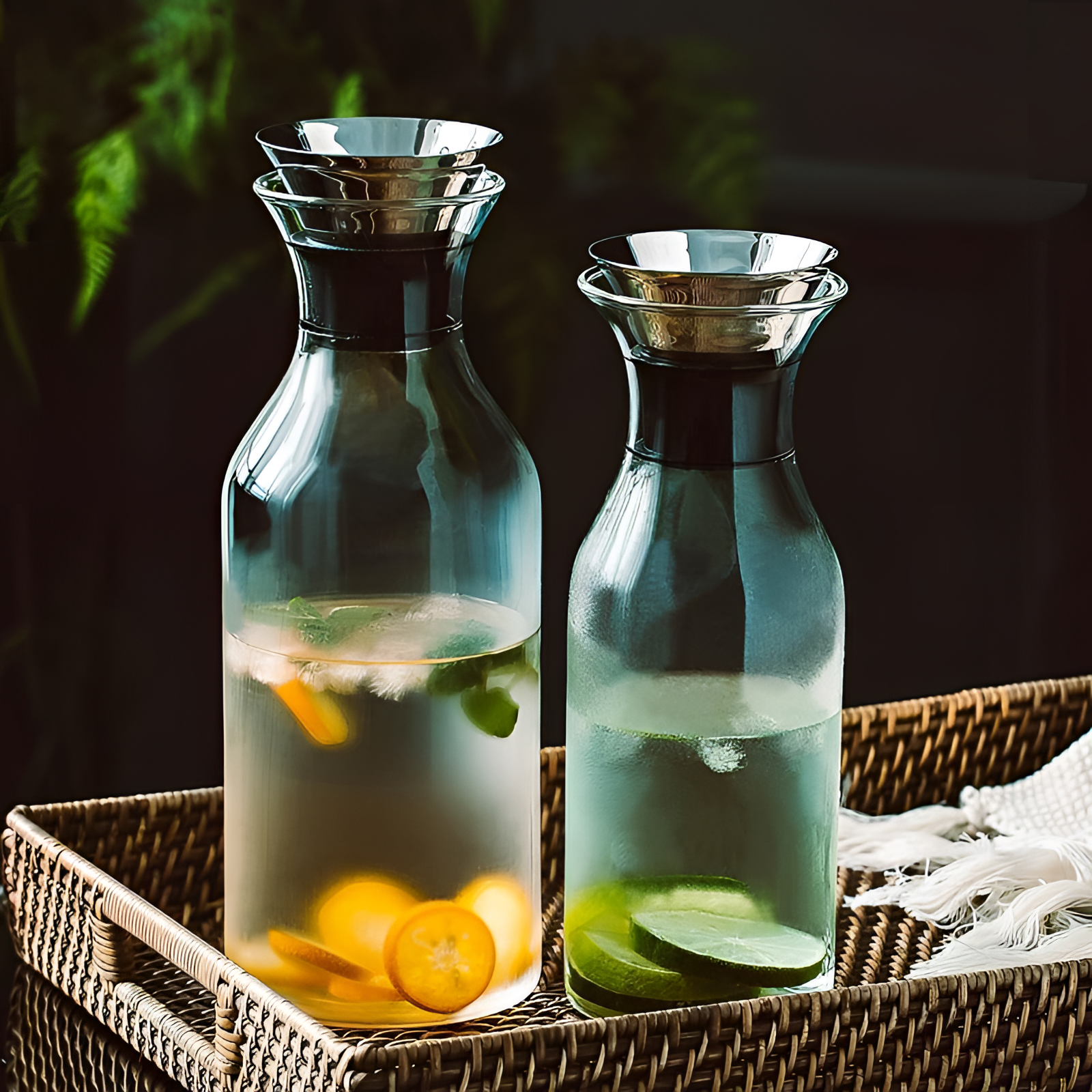 Bouteille d'eau en verre borosilicate