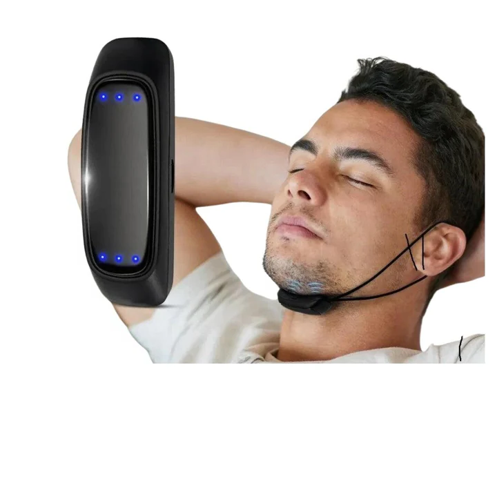 Smart Anti Snorke Device EMS Pulse Stop Snorke Bærbar Komfortabel Sov godt Stopp Snorke Health Care Sleep Apnea Aid USB