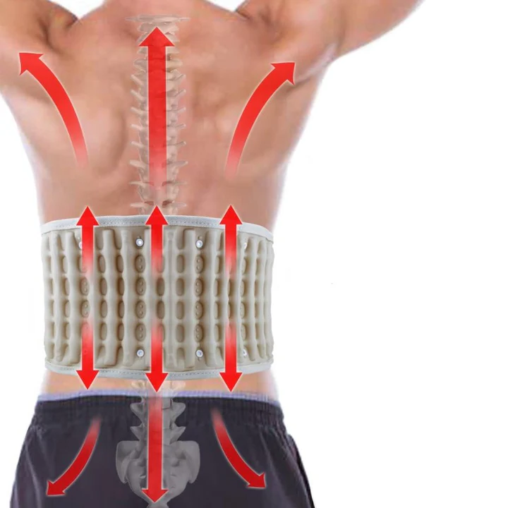 Decompression Back Brace Support Belt Uvolňuje bolest zad způsobenou degenerativními onemocněními meziobratlových plotének, spinální stenózou a ischiasem