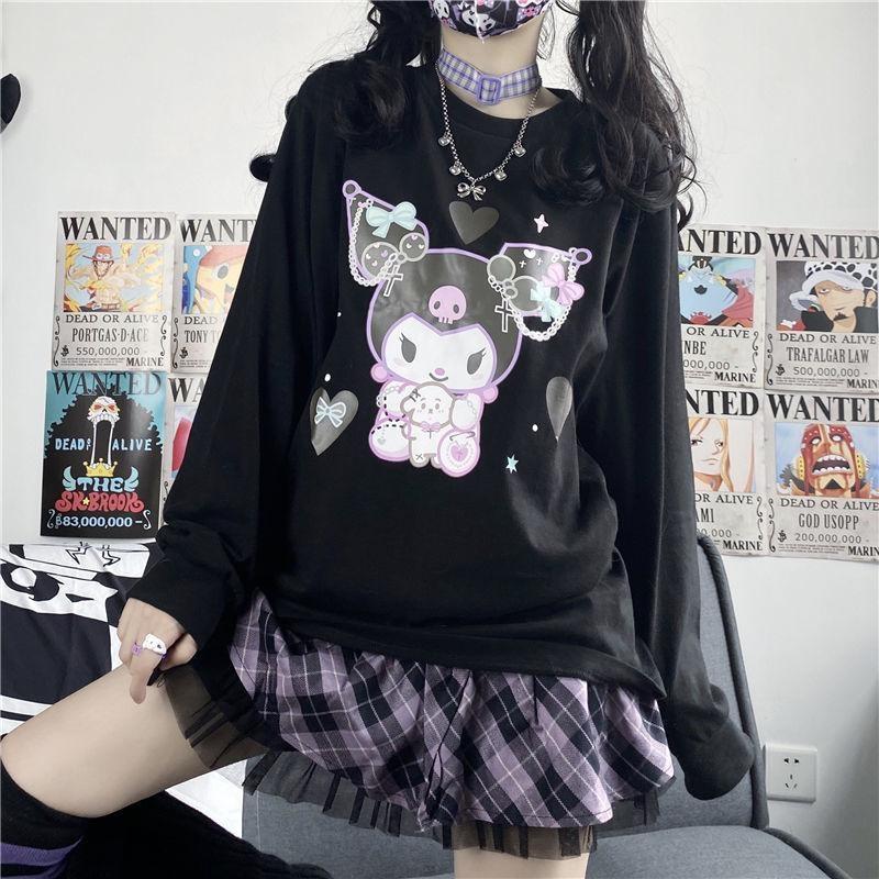 Pull ras du cou pastel goth Kuromi