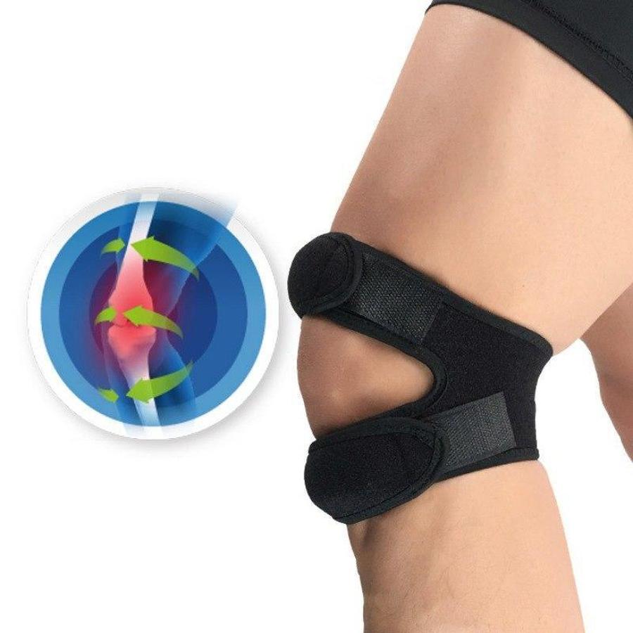 Attelle de genou de ménisque déchirée par sangle de tendon rotulien