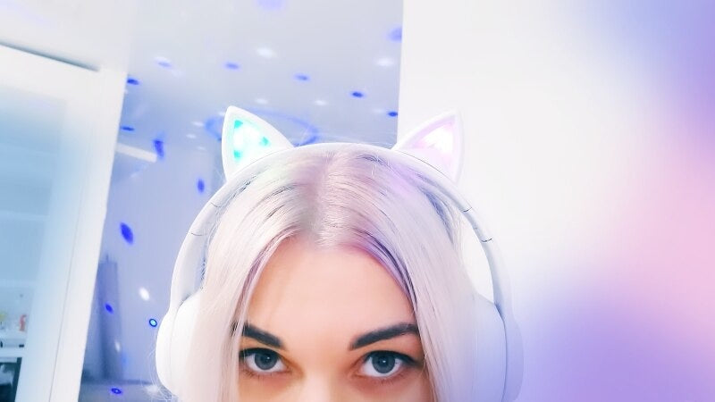 Paw Print Cat Ear Gaming Headphones