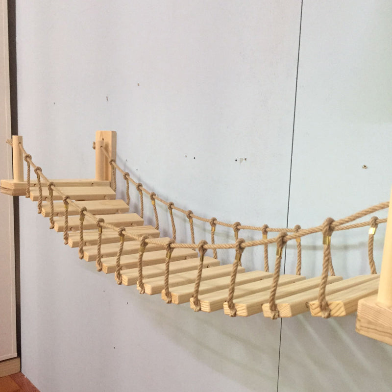 PinePath Adventure Bridge: Wall-Mounted Cat Walkway