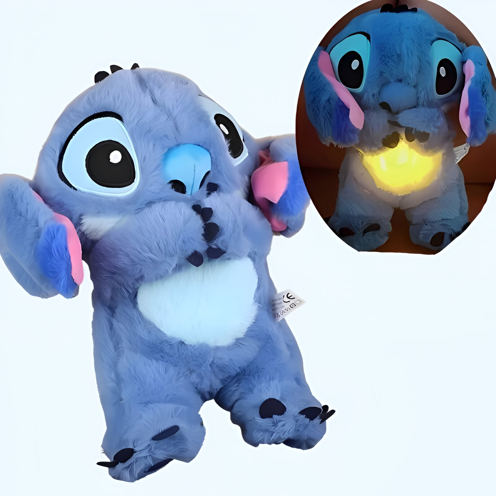 Peluche Stitch respirando