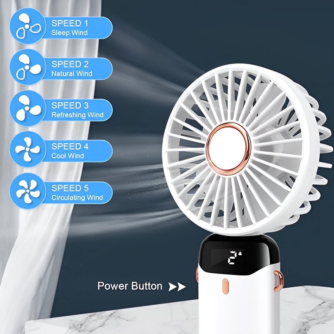 Rechargeable Handheld Fan