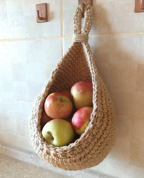 Cestas colgantes de pared para frutas y verduras