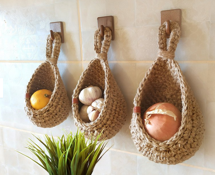 Hanging Wall Vegetable Fruit Baskets