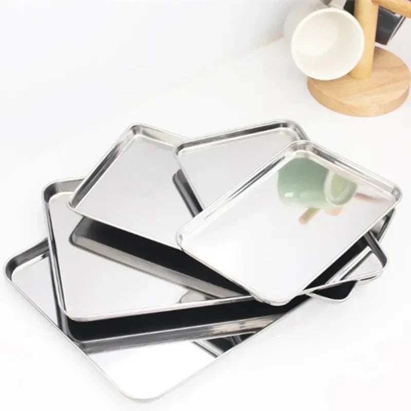 Practical Stainless Steel Food Display Tray