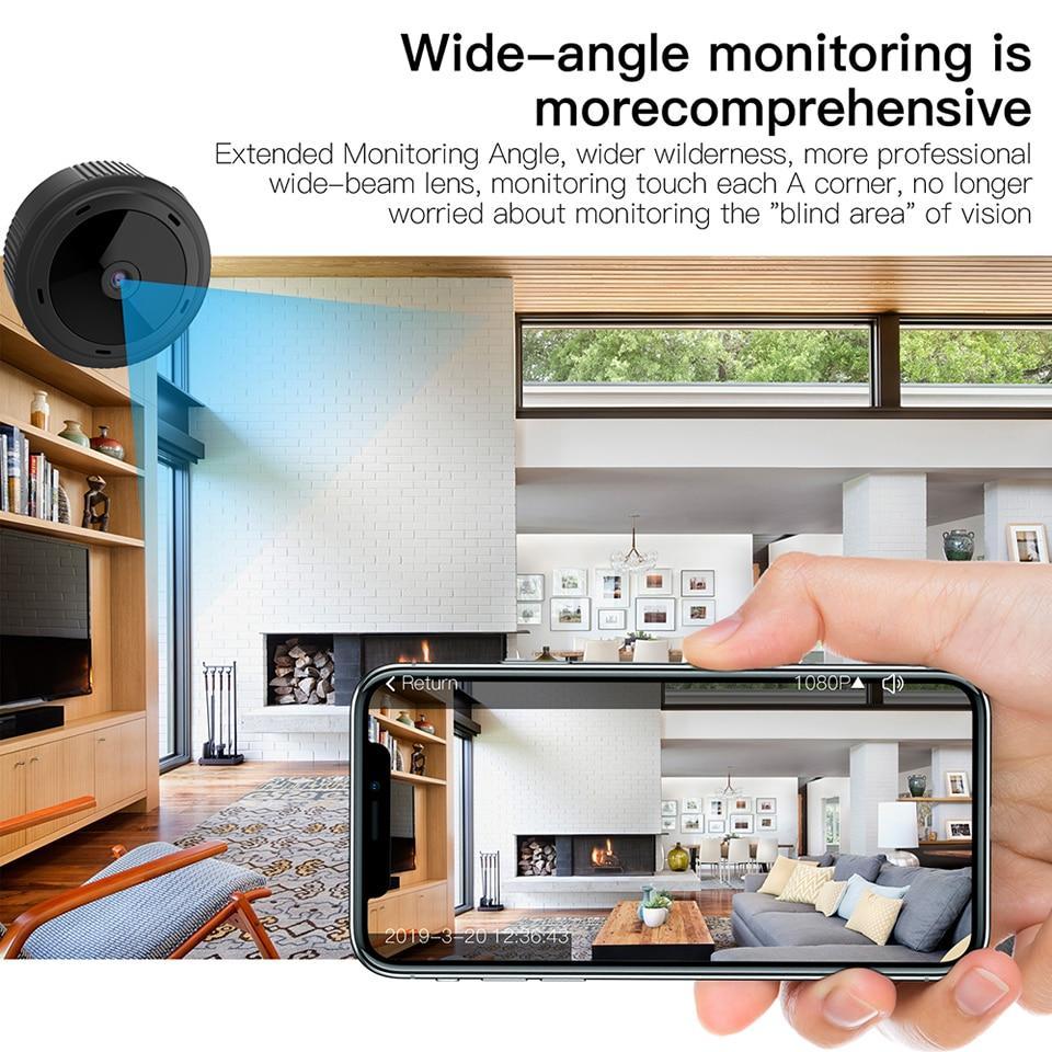 Mini telecamera WiFi 1080P HD IR visione notturna telecamera di sicurezza domestica baby monitor