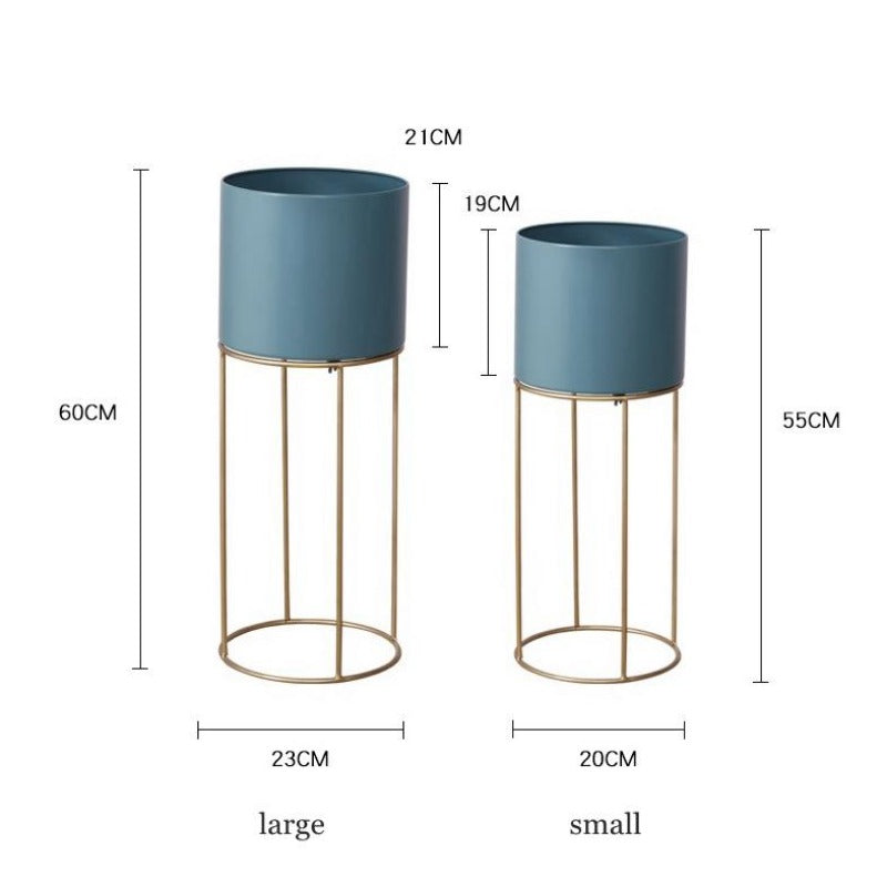 Fleur Store Plantepotter med Metal Stand