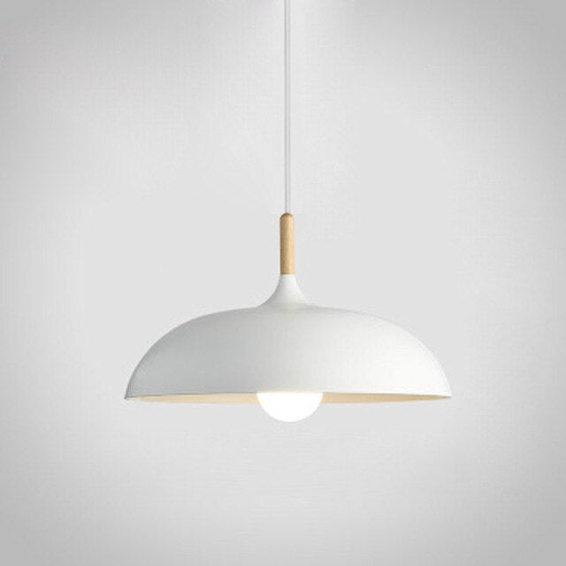 Soft Pastel Palette Pendant Lights in Metal & Wood