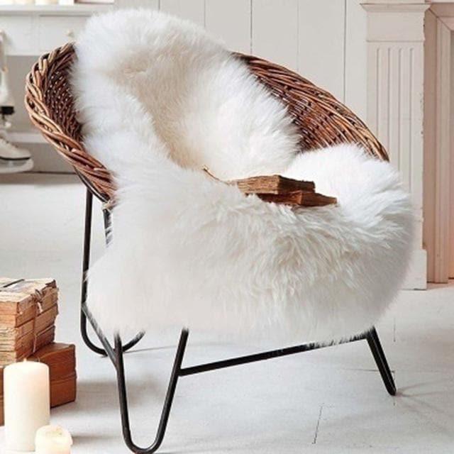 Faux Fur Sheepskin Pläd & Matta