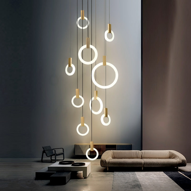 Kowa - Lampadario ad anello da soffitto