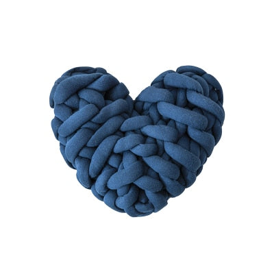 Valentine Heart Shaped Knot Throw Pillow Cushion