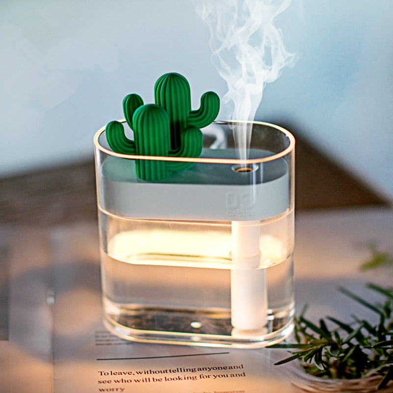 Ultrasonic Cactus Essential Oil Aroma Diffuser