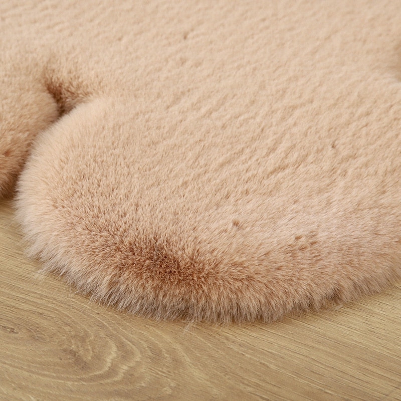 Tapis ours en peluche super doux