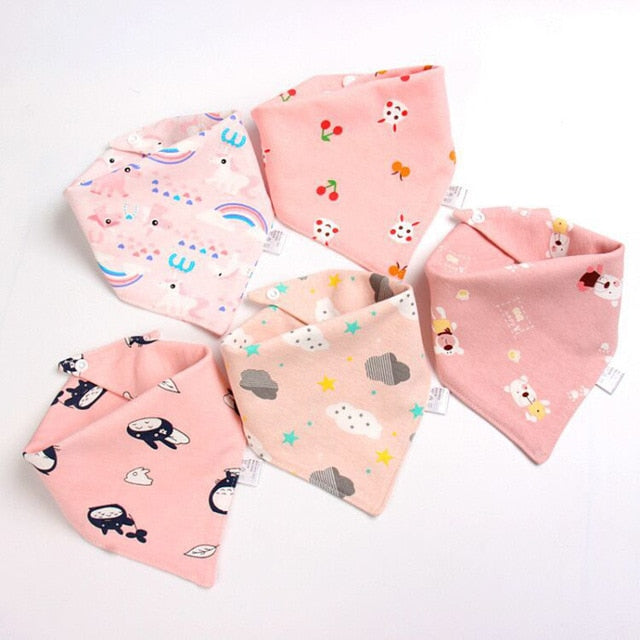 Baberos tipo bandana (paquete de 5)