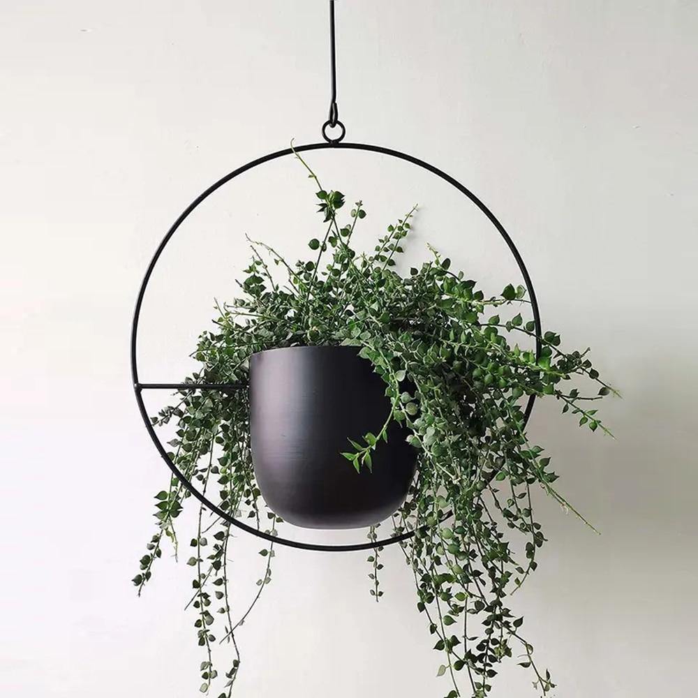 Hanging Planter Metalowy Halo