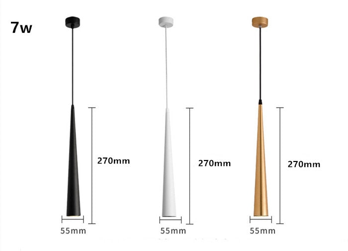 COB - Lampada a sospensione moderna a LED a cono