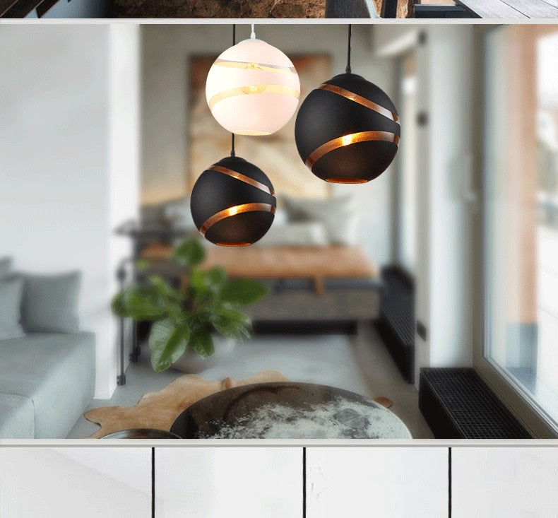 Kases - Nordic Pendant Lights Glass Ball