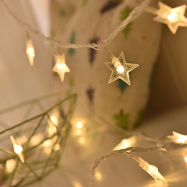 Guirlande lumineuse en forme d'étoile pour chambre d'enfant