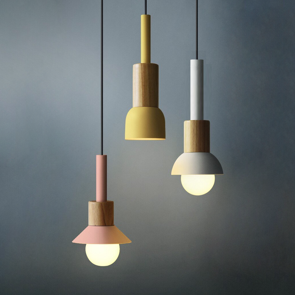 Astrid Metal & Wood Pendant Lights