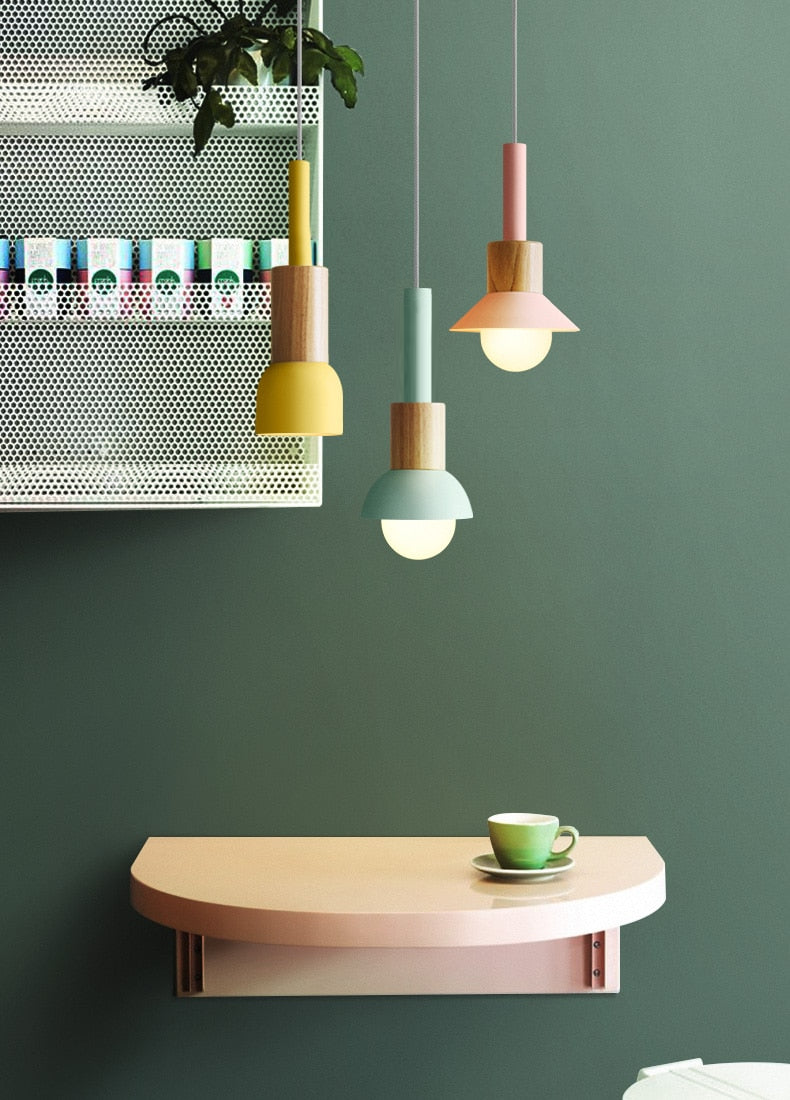 Astrid Metal & Wood Pendant Lights