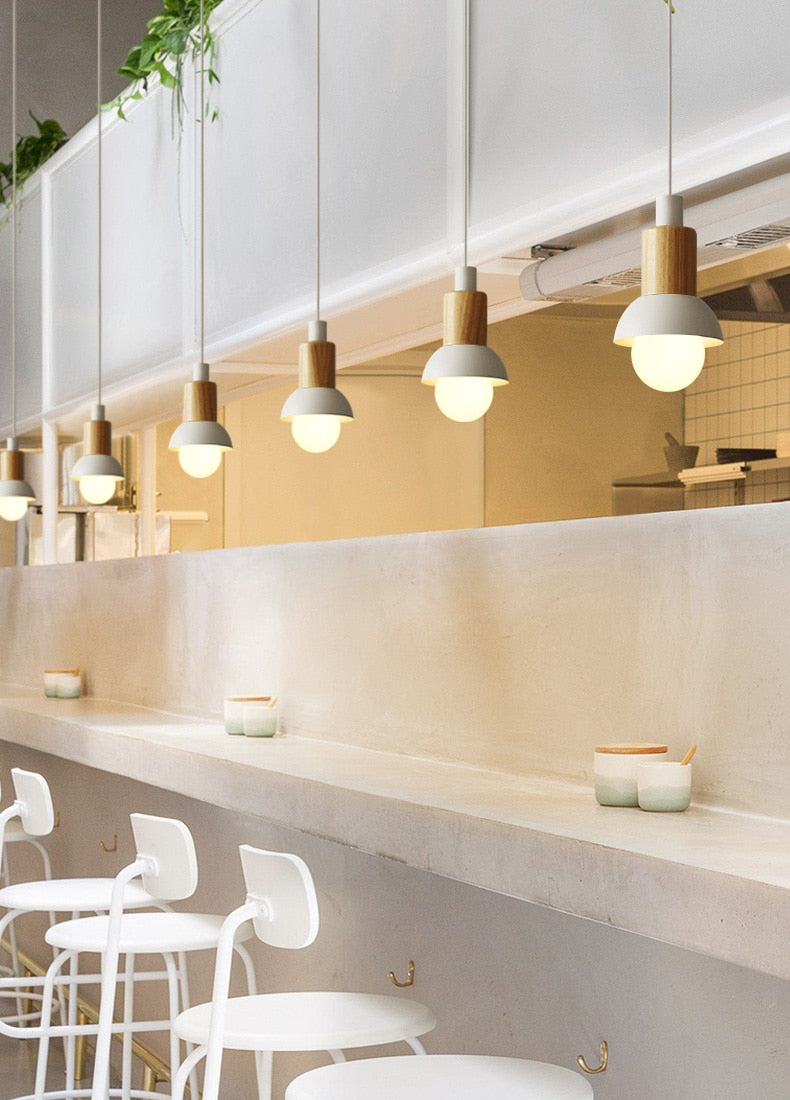 Astrid Metal & Wood Pendant Lights