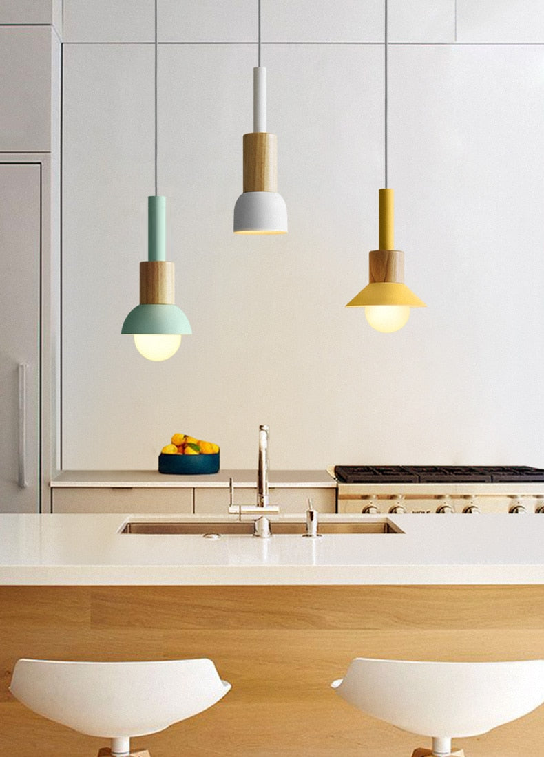 Astrid Metal & Wood Pendant Lights