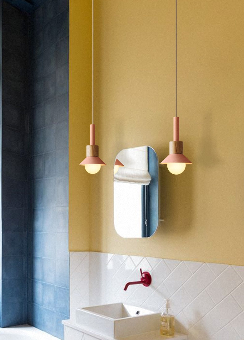 Astrid Metal & Wood Pendant Lights