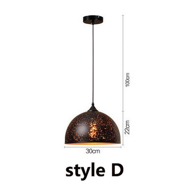 Vintage Pendant  Lamp Iron Loft Nordic