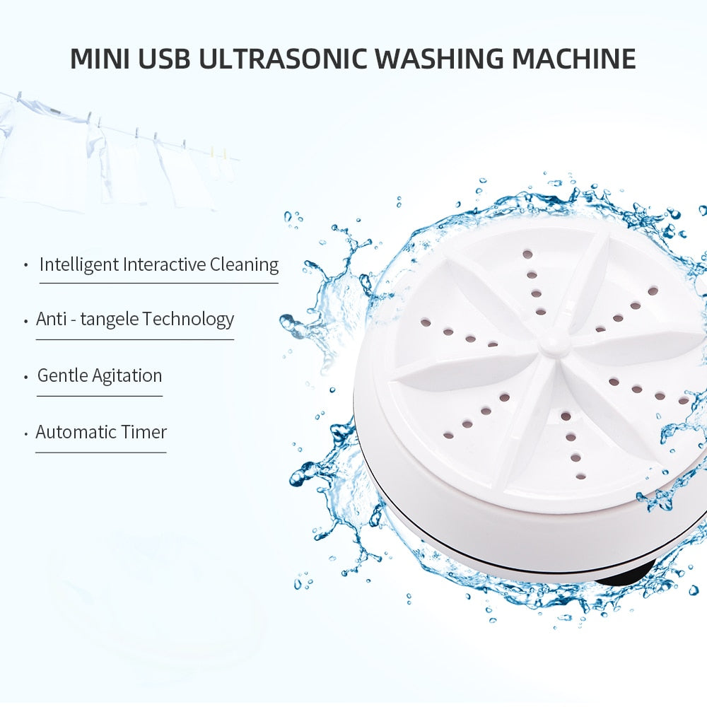 Máquina de Lavar Ultrassónica Portátil para Limpeza Eficiente