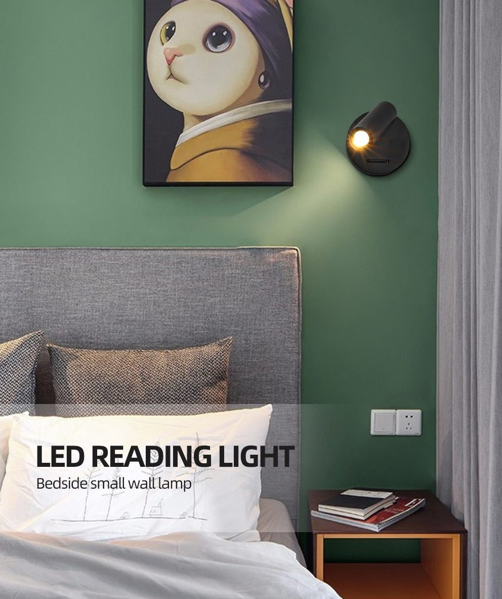 350° Mounted Bedside LED Wall Light