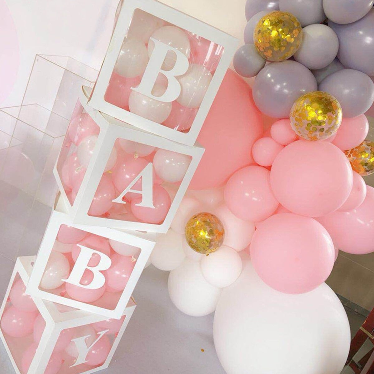 Decoración de letras para baby shower/fiesta