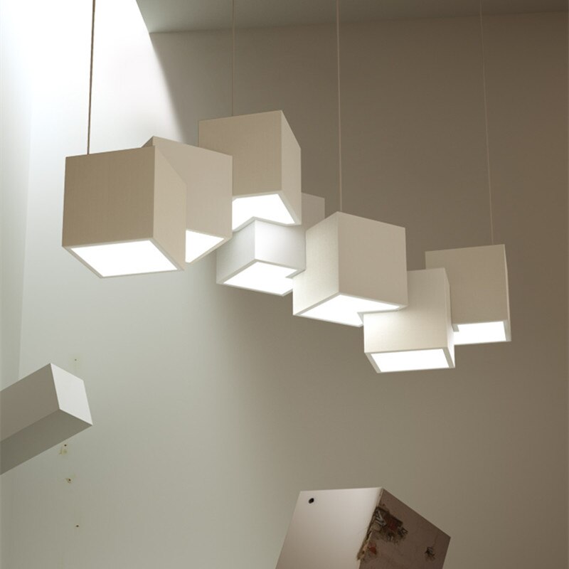 Luminaire LED Cube Moderne