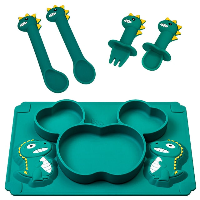 Conjunto de jantar de silicone