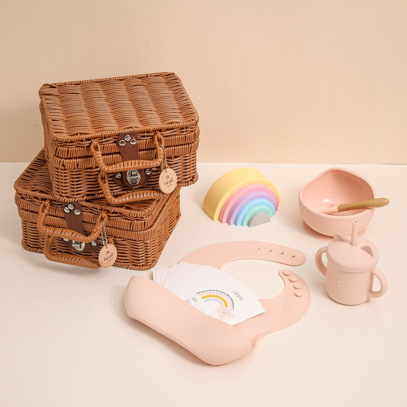 Vintage Baby Geschenkset Hamper