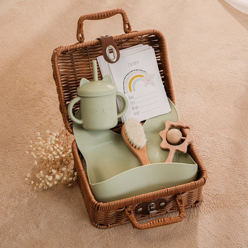 Vintage Baby Geschenkset Hamper