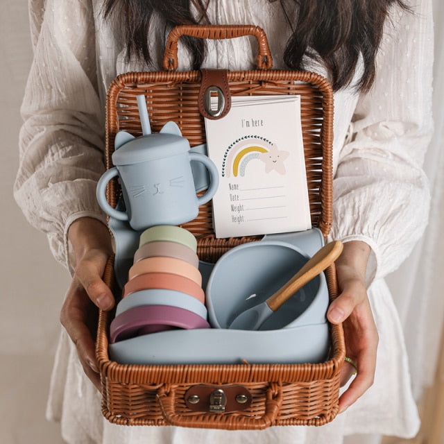 Vintage Baby Geschenkset Hamper