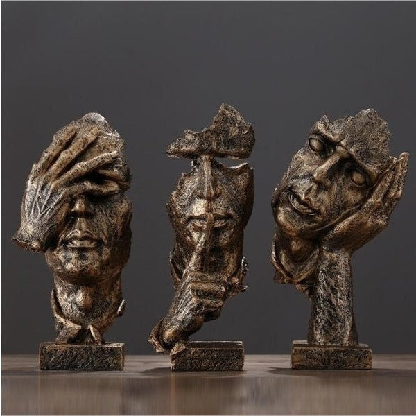 Odin's Faces Sculpture