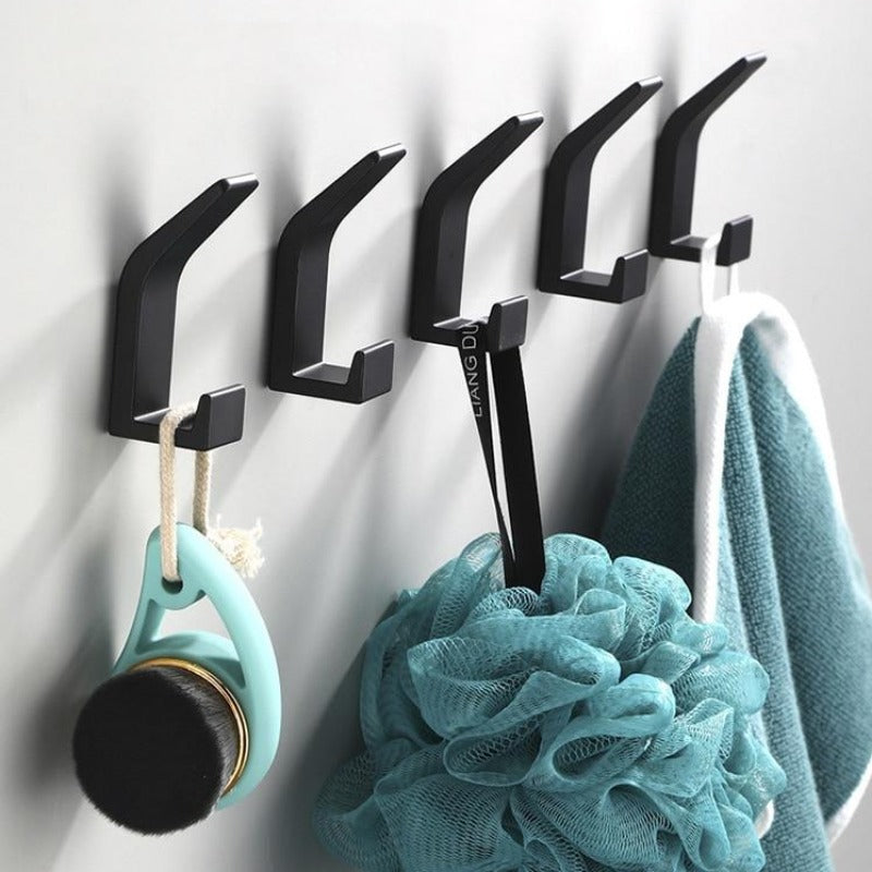 Black & White Aluminum Wall Hooks Decorative