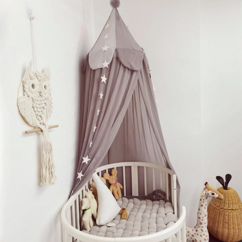 Circus Chiffon Nursery Cot Cover and Kids Canopy