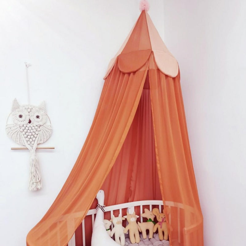 Circus Chiffon Nursery Cot Cover and Kids Canopy