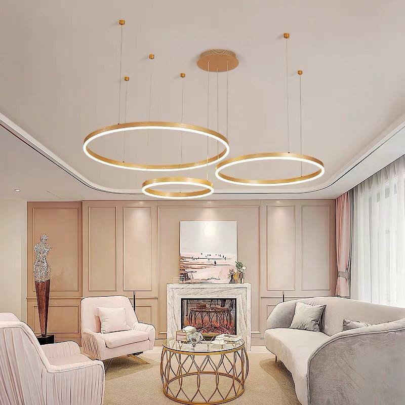 Round Modern Elegant Infinite Chandelier Light