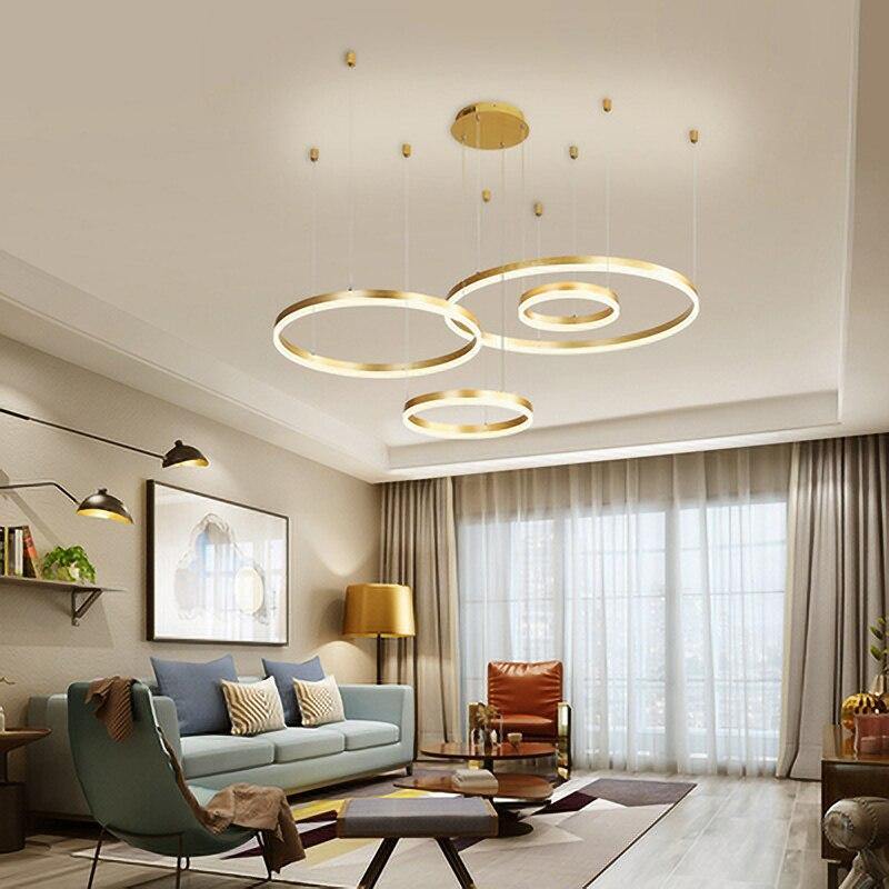 Round Modern Elegant Infinite Chandelier Light