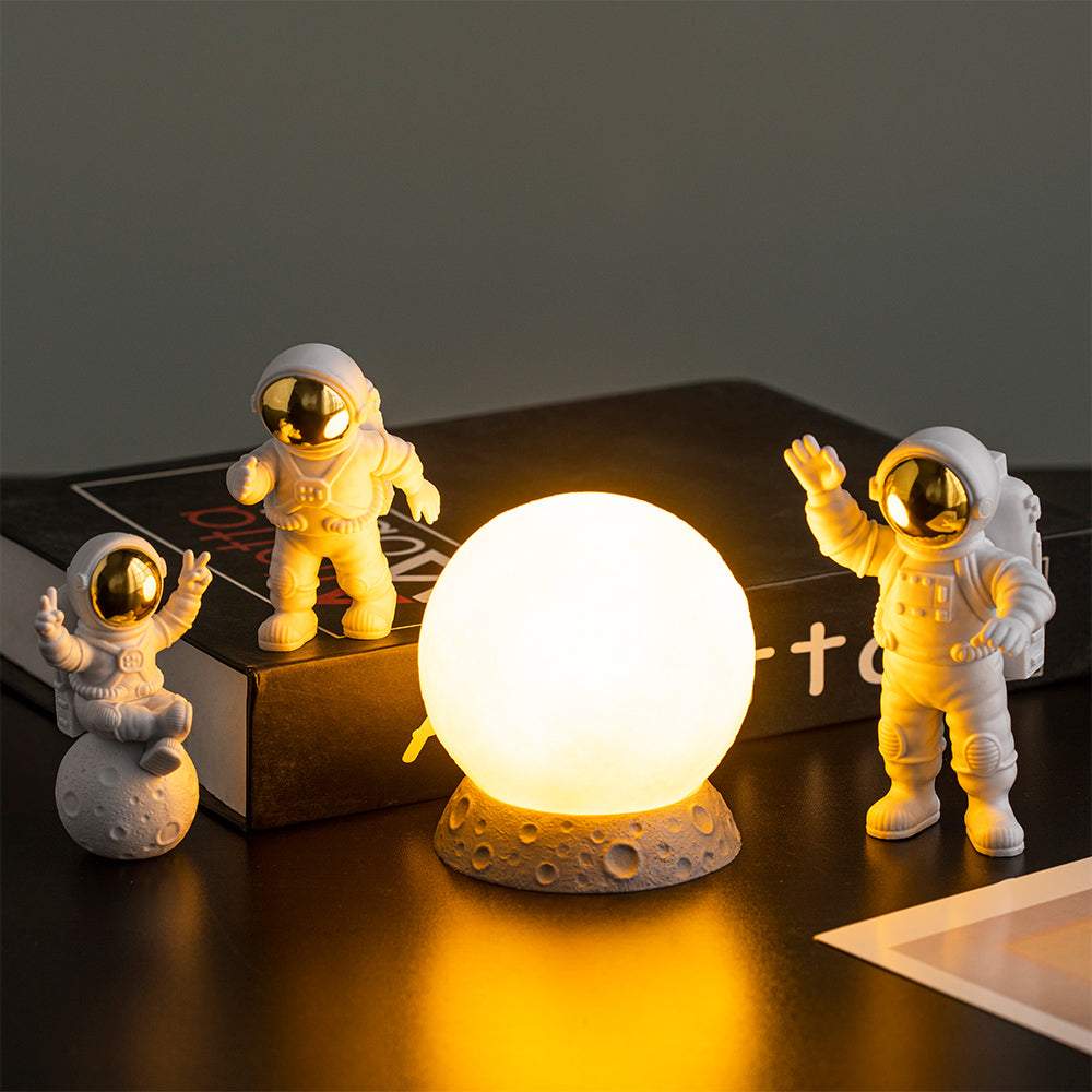 Conjunto de decoración lunar y equipo de astronautas