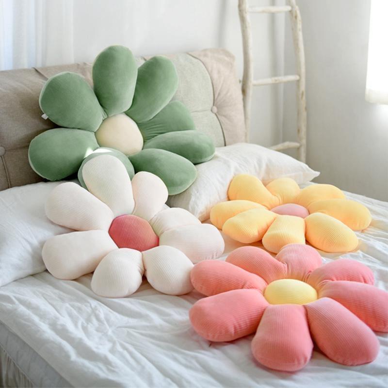 Flower Shaped Cushion Throw Pillow