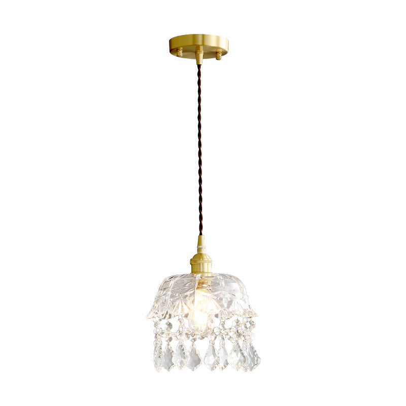 Vintage Crystal Glass Stone Chandelier Pendant Lighting