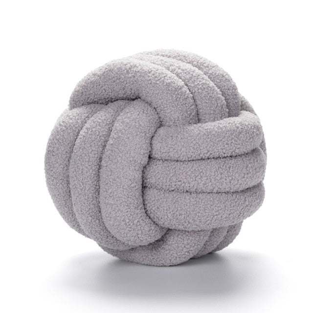 Triple Knot Cotton Fleece Pillow